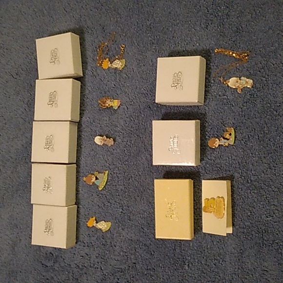 Precious Moments Jewelry - Lot of 8 Precious Moments Pins and necklaces